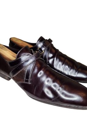 LOUIS VUITTON DAMIER MONK STRAP BROWN MEN LOAFERS SHOES 12/ 13 (US) W/DUST BAGS